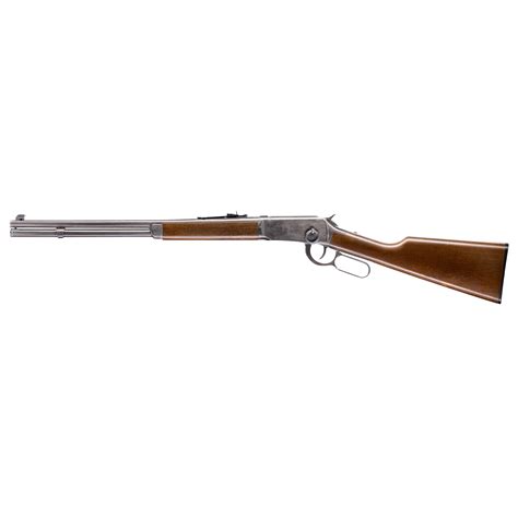 177 caliber Powered by (2) 12-gram CO2 cartridges (not included) Realistic lever action 10-shot capacity <strong>Wood</strong>-grain <strong>stock</strong> Full-metal frame Fixed front / adjustable rear sight 38"l. . Umarex legends cowboy rifle wood stock